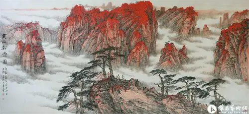 国画家徐国雄写意山水作品