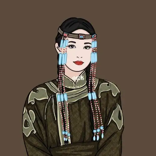 绘画日常  #蒙古元素  #女生头像
