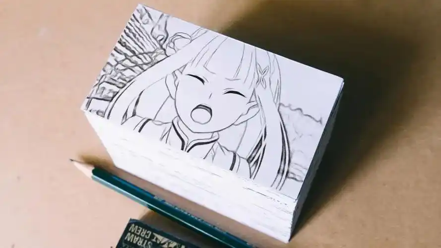 【翻页动画】手绘还原爱蜜莉亚以为自己怀孕的名场面