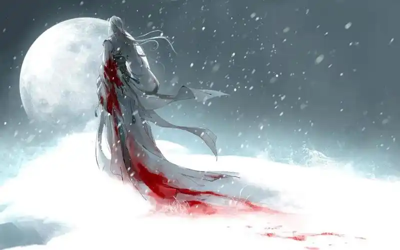 孤独伤感的古代美男