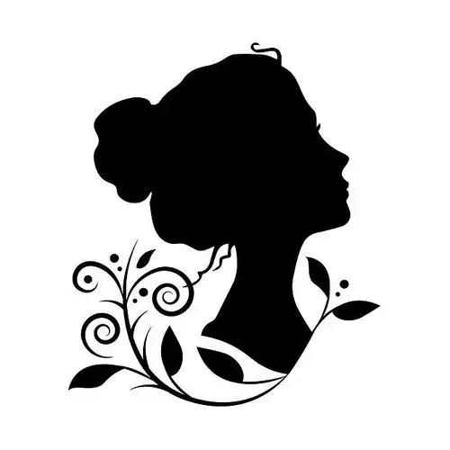 剪影_女人_头部_矢量_插画_图片大全—全景创意图库(quanjing.