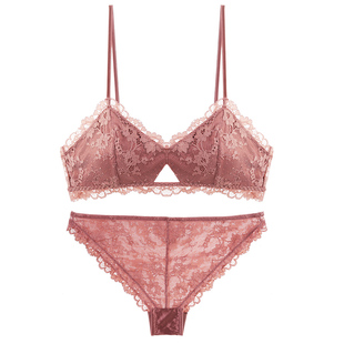 春夏欧美法式性感无钢圈细肩带内衣