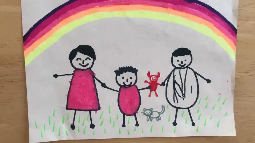 其它 旭日一班 画全家福 写美篇红苹果幼儿园2——6岁 入园报名火爆