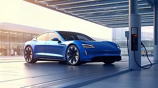 一张新能源汽车高清摄影实拍图ai图片免费下载_png__-