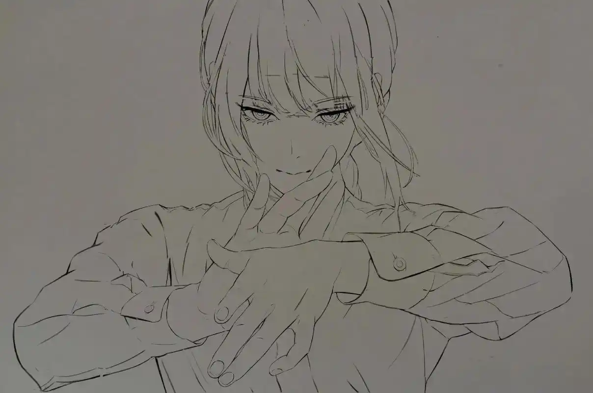 支配恶魔·玛奇玛.#画画 #手绘 #玛奇玛 #电锯人 #板绘 - 抖音