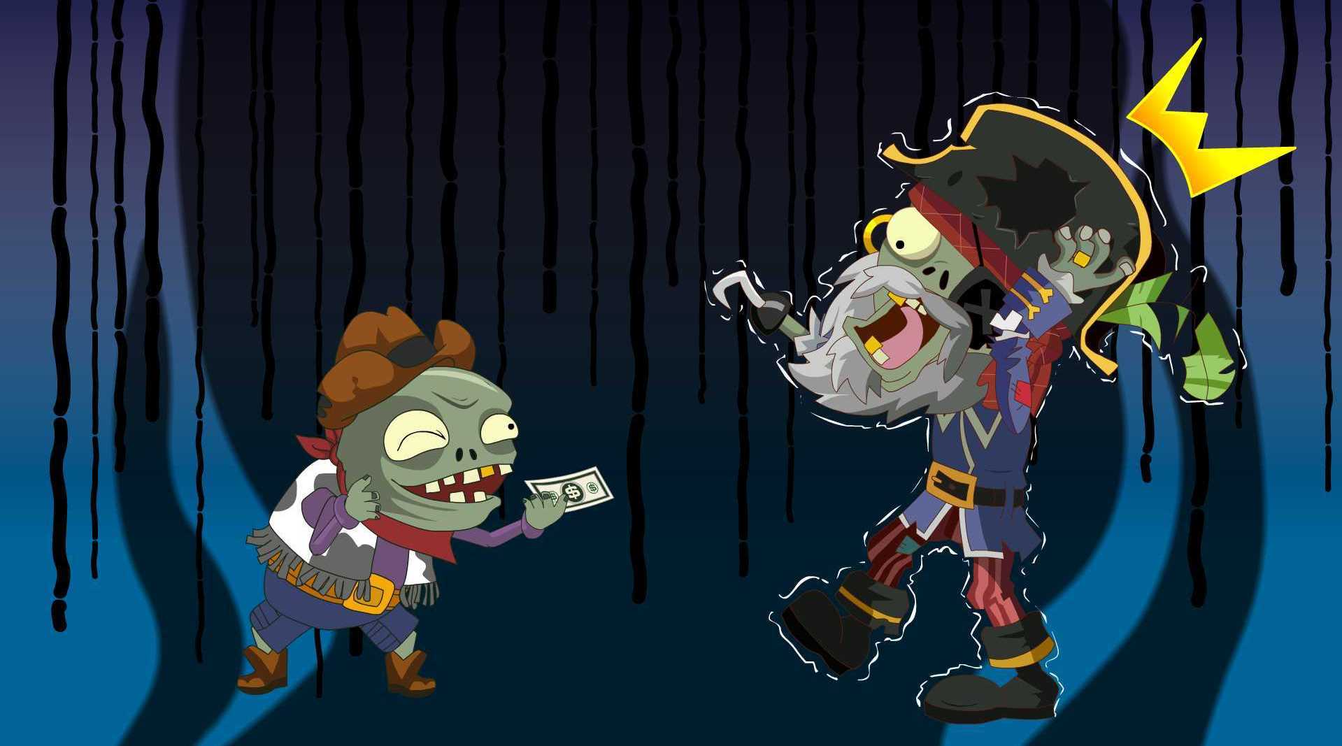 骑牛小鬼僵尸捡到了一张钱妈妈告诉他是假钱他却还是要拿着去小卖部买