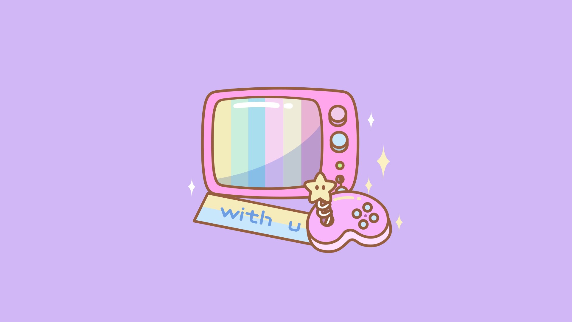 可爱粉色系少女心电脑壁纸