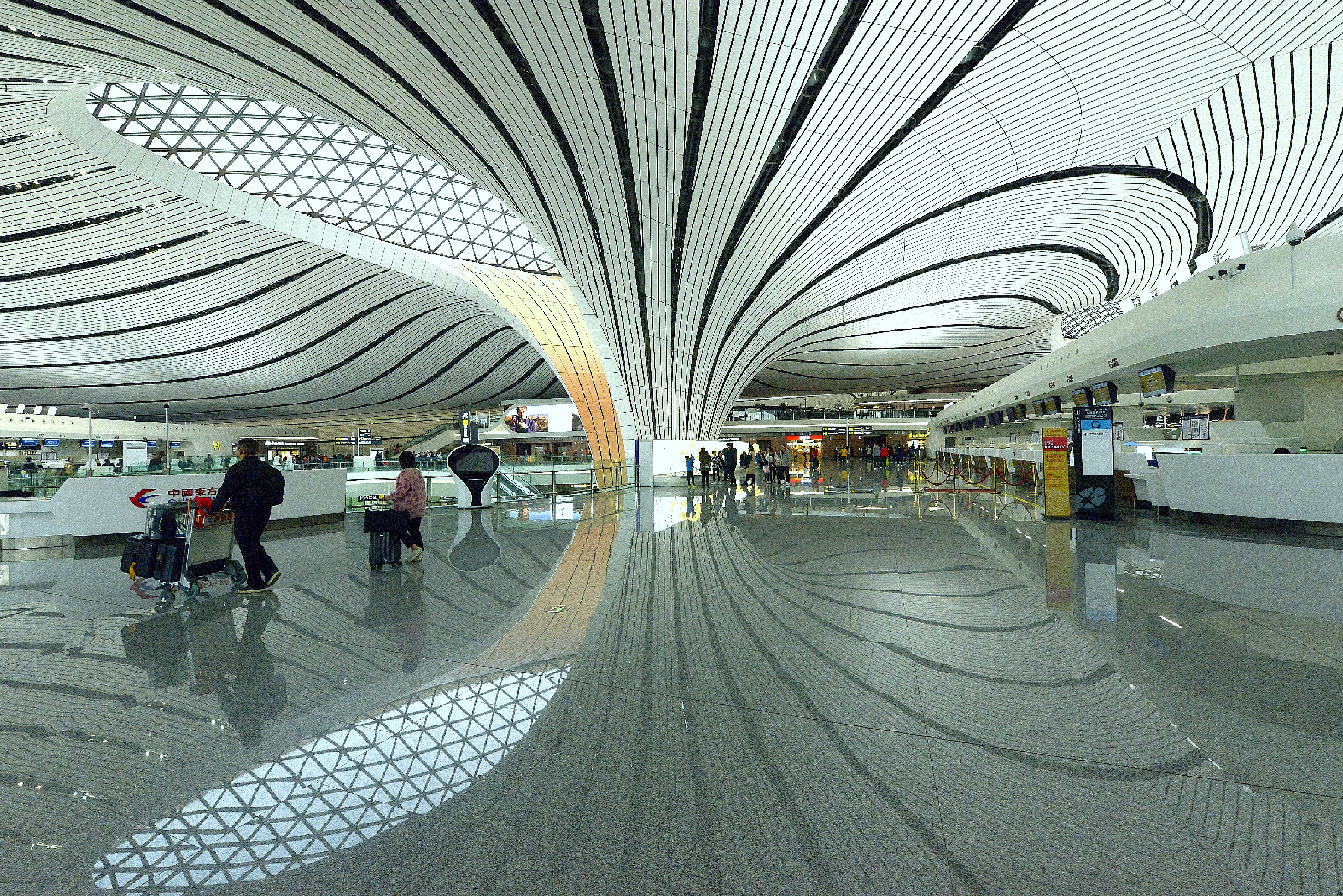 北京大兴机场候机楼《美丽的线条》