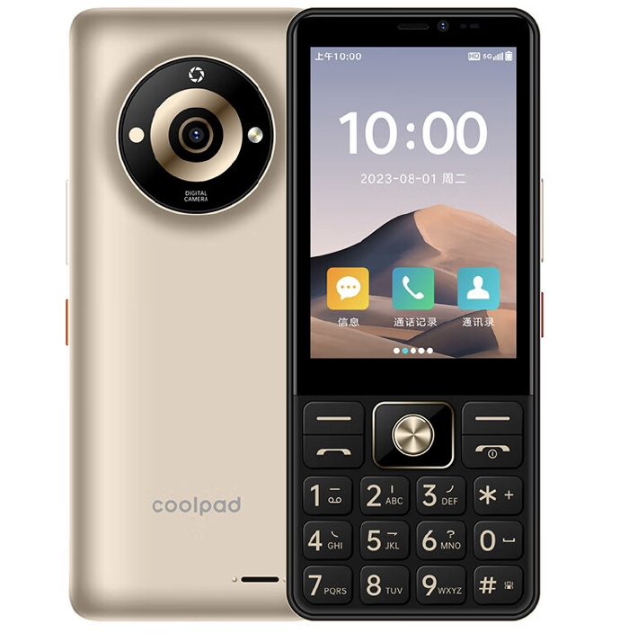 酷派上新了一款复古按键老人手机"金世纪 y60",据介绍,该手机配备紫光