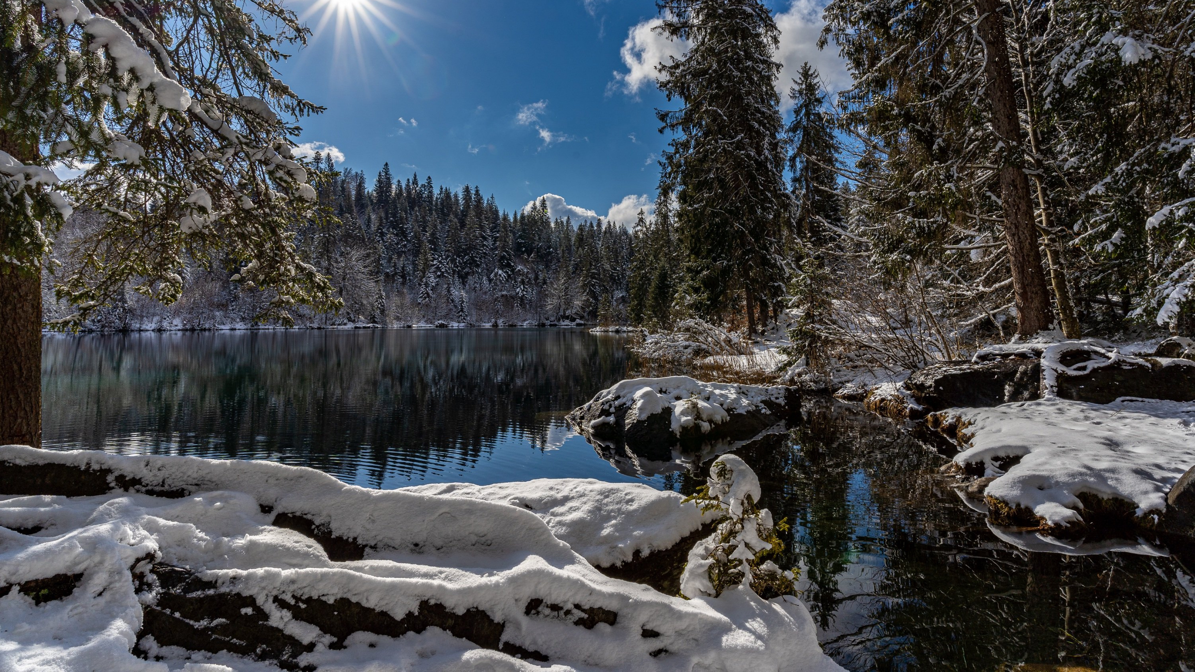 瑞士雪景高清图片-风景壁纸 - 壁纸家