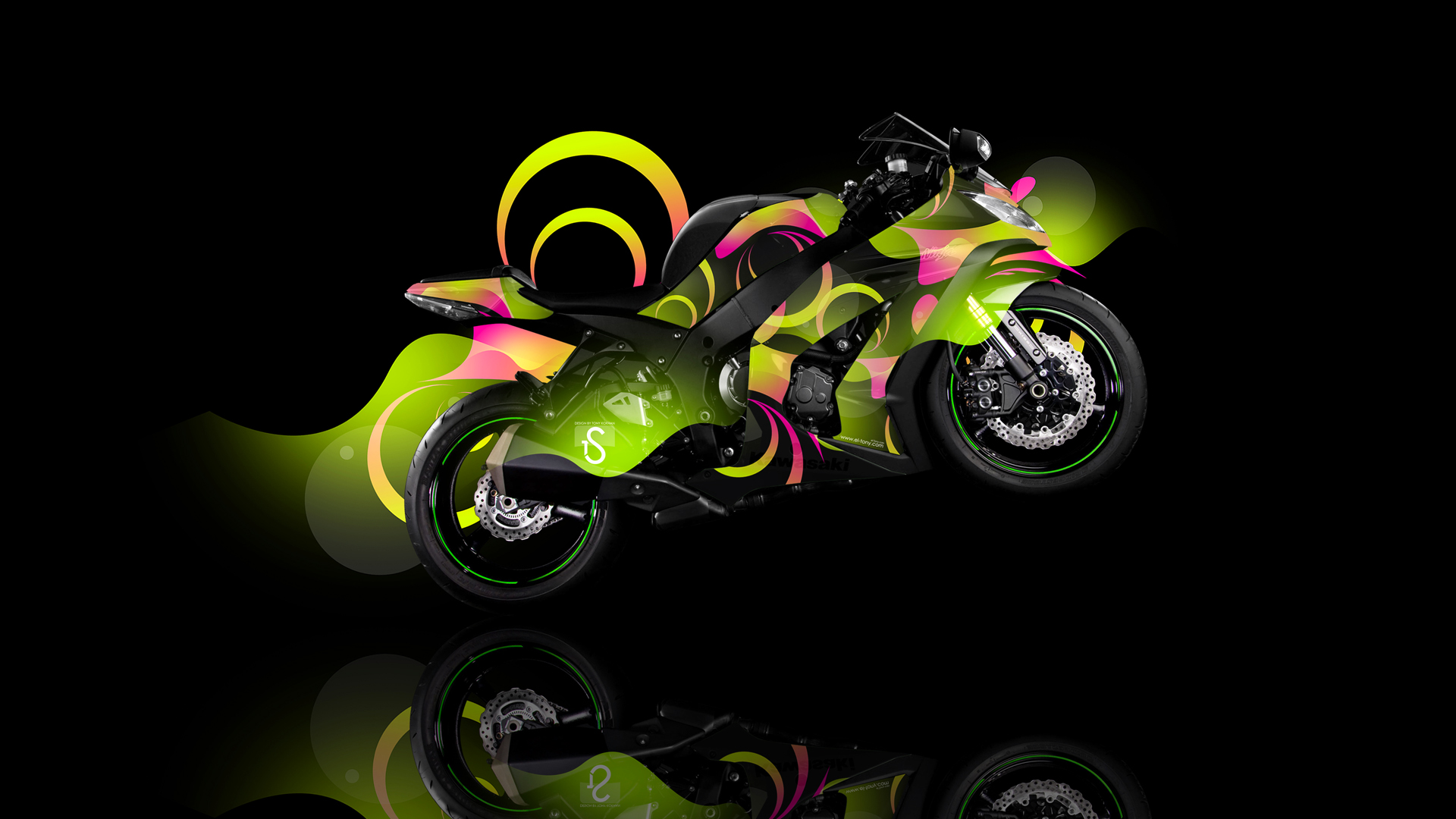 摩托车疯狂设计个性完美桌面壁纸